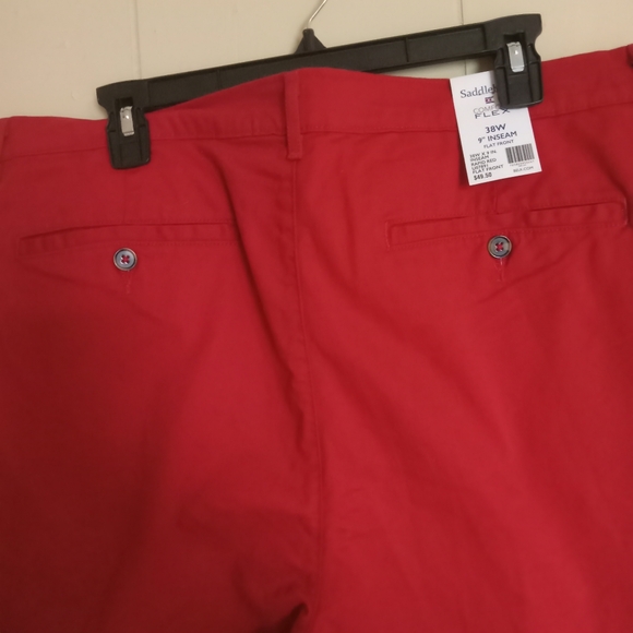 NWT Men's Saddlebred Comfort Flex Shorts Size 38w Color Rapid Red - Picture 9 of 11